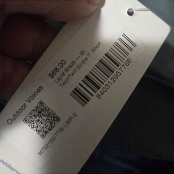 NWT Outdoor voices TechTwill Birdie 7" Short size XS - Picture 5 of 5